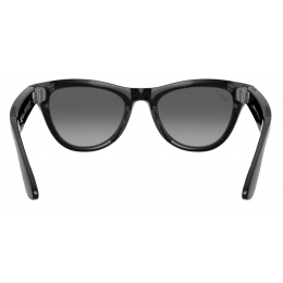 Умные очки Ray-Ban Meta* Skyler Gen 2 Shiny Black, Поляризационные линзы Polar Gradient Graphite (RW4014)